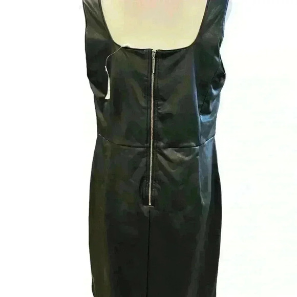 Addition Elle Dress Women's Size 14 Faux Leather NWT - Picture 5 of 8